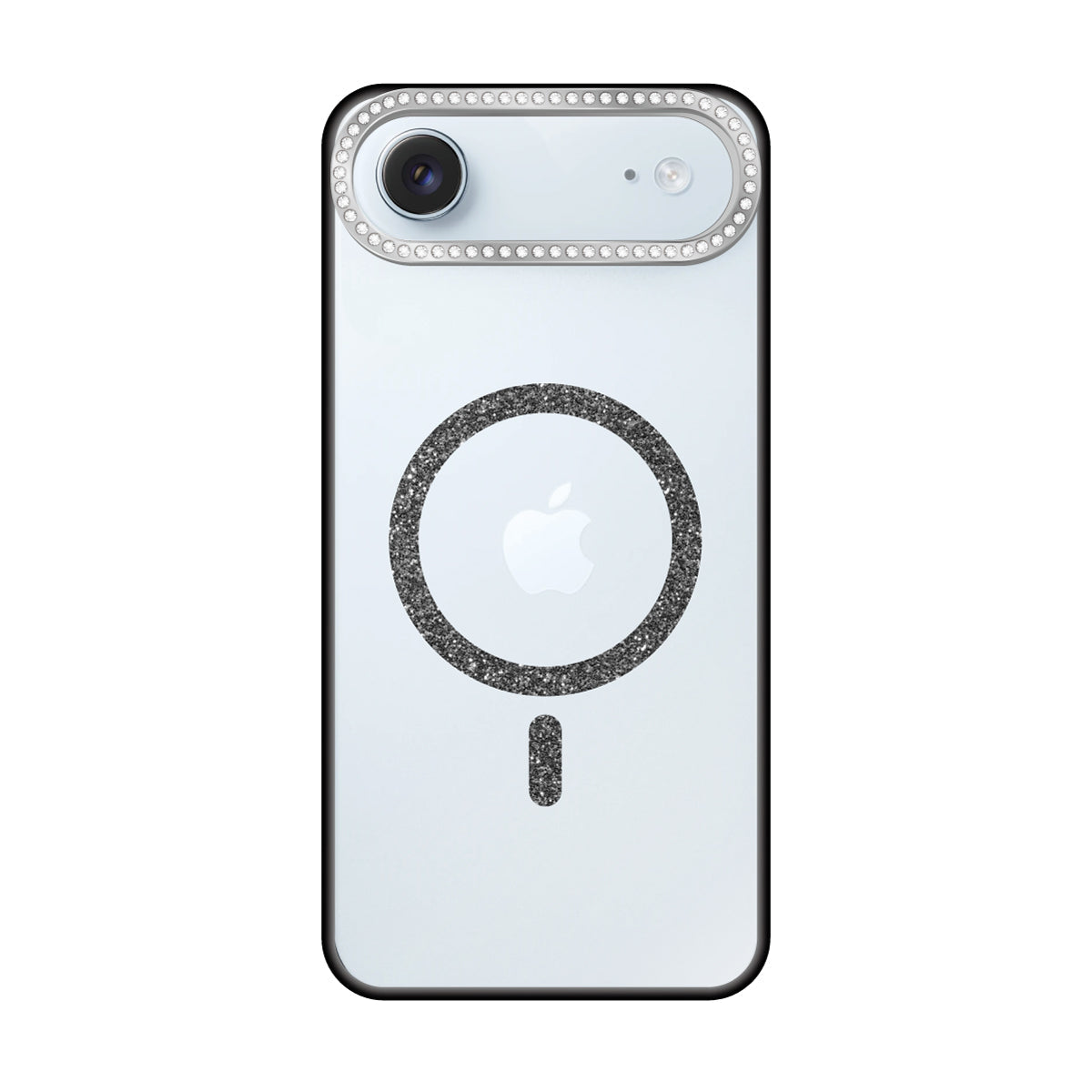iPhoneAir ビジューカメラフレーム マグセーフクリア プティ ブラック