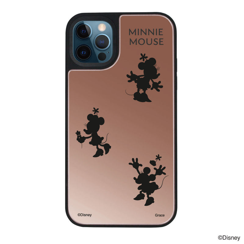 iPhoneケース ミラーバンパー ミラー付きケース ＜ミニーマウス（3シルエット）＞