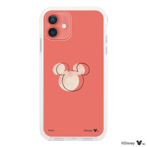 iPhone11 クッションバンパー 耐衝撃クリアケース ラインミッキーマウス クリア