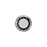 iPhone17 スマホアクセサリー カメラカバー ラメカメラレンズガラスカバー ブラック