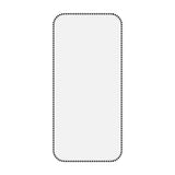iPhone17 スマホアクセサリー フィルム ラインストーンフレームツヤ消しガラスフィルム クリア