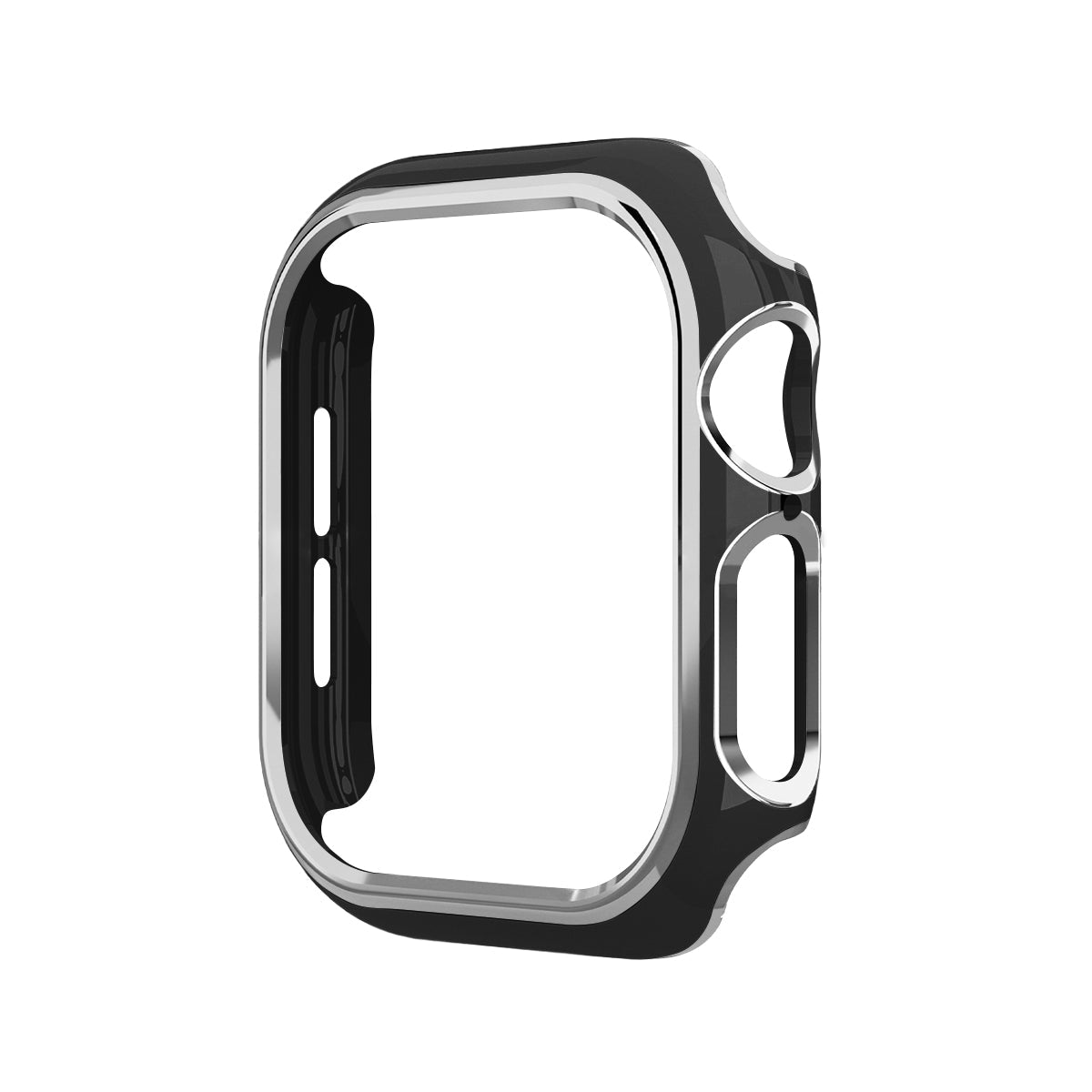 49mm フレームラインアップルウォッチカバー ブラック/シルバー