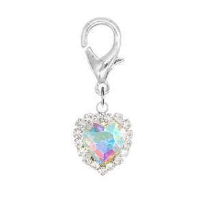 チャーム  カスタム ハートストーンカスタムチャームシルバー