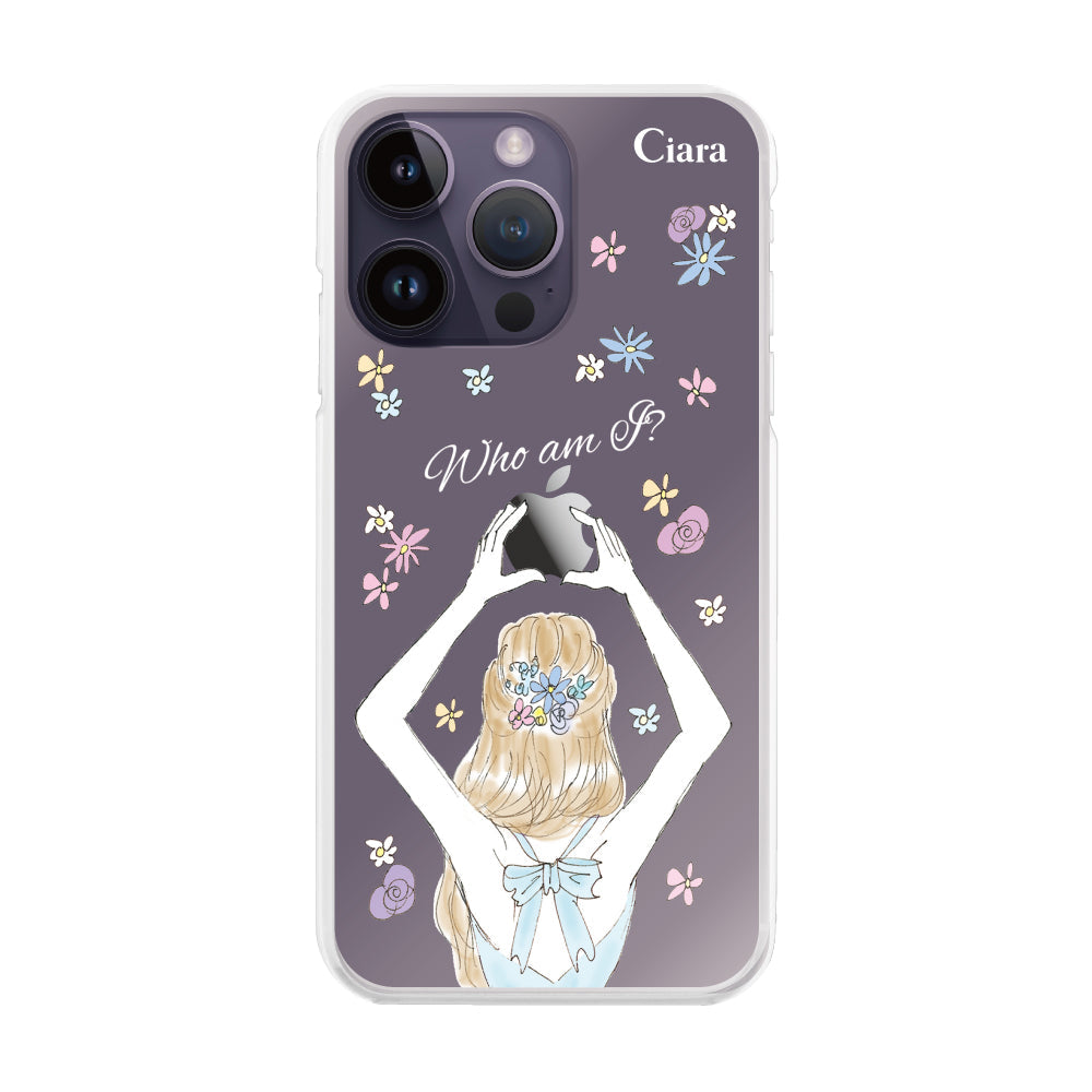 iPhone14ProMax ハイブリッド クリアケース バックショット ブルー
