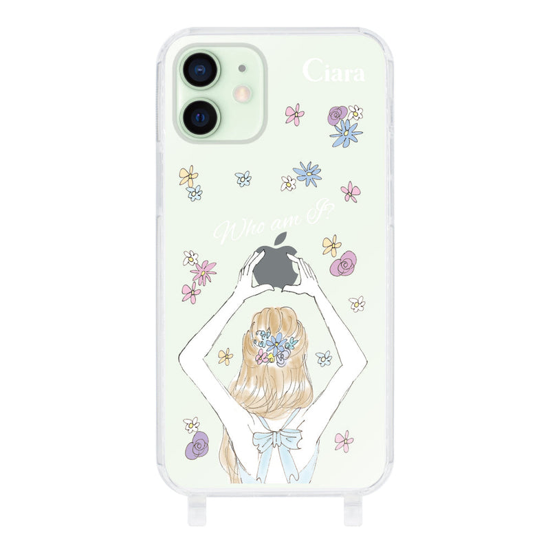 iPhoneケース  ストラップクリアケース バックショット