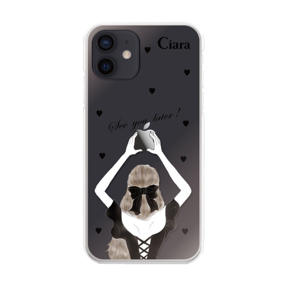 iPhoneXR ハイブリッド クリアケース ブラックバックショット クリア