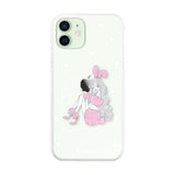 iPhone12mini ハイブリッド クリアケース ピンクバニー クリア