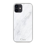 iPhoneXR ガラス 強化ガラスケース マーブル ホワイト