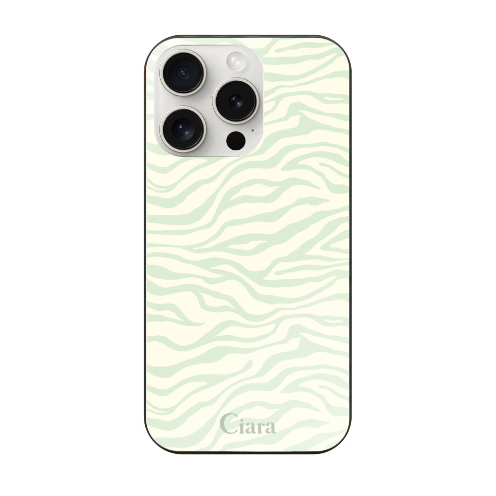 iPhone15ProMax ガラス 強化ガラスケース タイガー グリーン