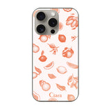 iPhone15Pro ガラス 強化ガラスケース ロマンティックレモン オレンジ
