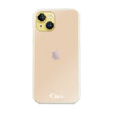 iPhone14Plus ハイブリッド クリアケース シアーストライプ ベージュ