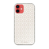 iPhone11 ガラス 強化ガラスケース シアラマカダムフルパターン ベージュ