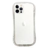 iPhone12Pro TPUグリップ クリアケース ロゴ ホワイト