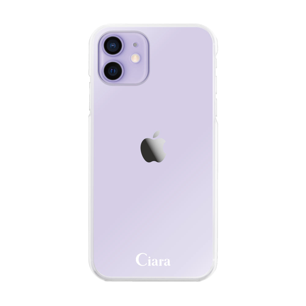 iPhone12/12Pro ハイブリッド クリアケース ロゴ クリア