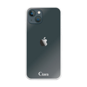 iPhone13mini ハイブリッド クリアケース ロゴ クリア
