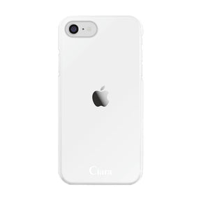 iPhone7/8/SE2/SE3 ハイブリッド クリアケース ロゴ クリア