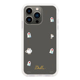 iPhone13Proケース クッションバンパー 耐衝撃クリアケース ディズニー100 フレーム プリンセス ベル クリア